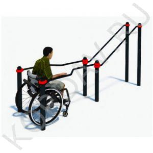 Воркаут Брусья в подъём для инвалидов в кресло-колясках СТ 2.12